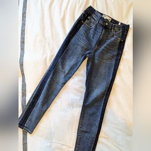 GARAGE | Tuxedo Stripe Extra High Rise Skinny Jeans